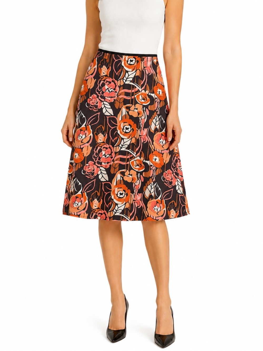 Pink Tartan a-line skirt